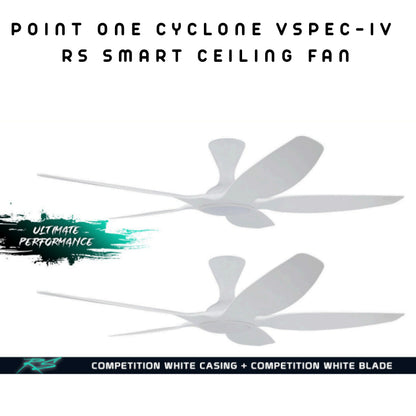Point One Cyclone VSPEC-IV RS Smart Ceiling Fan 5 Blade (Installation Available)