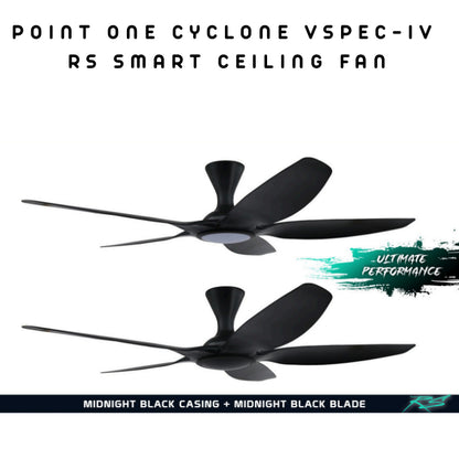 Point One Cyclone VSPEC-IV RS Smart Ceiling Fan 5 Blade (Installation Available)