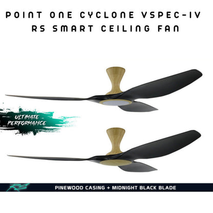 Point One Cyclone VSPEC-IV RS Smart Ceiling Fan 3 Blade (Installation Available)