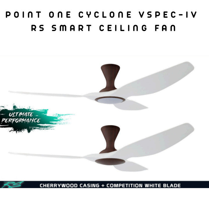 Point One Cyclone VSPEC-IV RS Smart Ceiling Fan 3 Blade (Installation Available)
