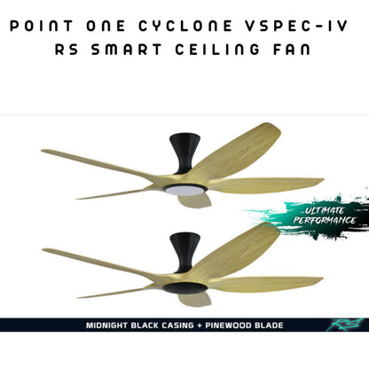 Point One Cyclone VSPEC-IV RS Smart Ceiling Fan 5 Blade (Installation Available)