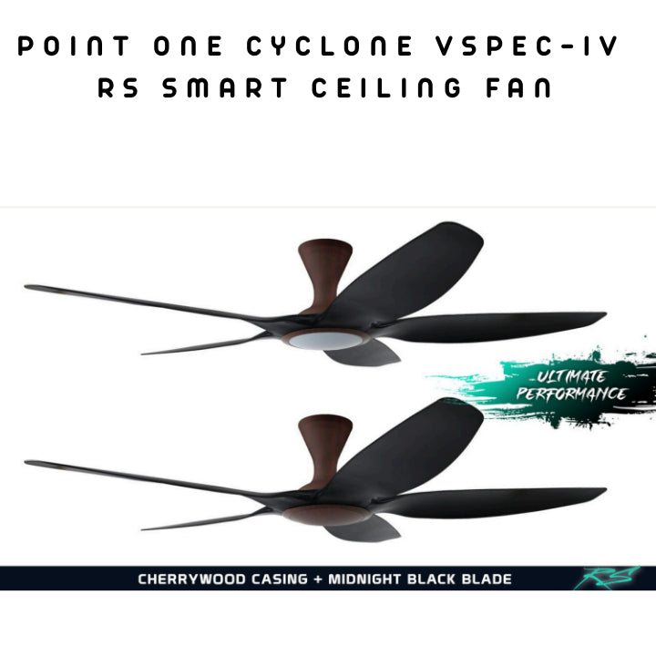 Point One Cyclone VSPEC-IV RS Smart Ceiling Fan 5 Blade (Installation Available)