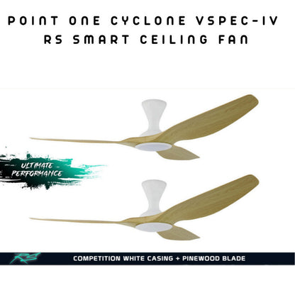 Point One Cyclone VSPEC-IV RS Smart Ceiling Fan 3 Blade (Installation Available)