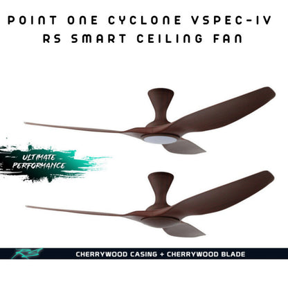 Point One Cyclone VSPEC-IV RS Smart Ceiling Fan 3 Blade (Installation Available)