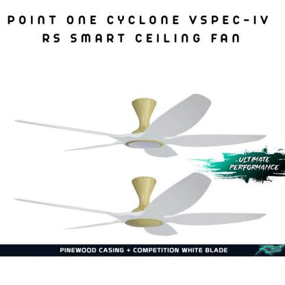 Point One Cyclone VSPEC-IV RS Smart Ceiling Fan 5 Blade (Installation Available)