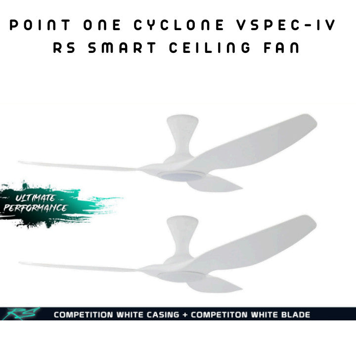 Point One Cyclone VSPEC-IV RS Smart Ceiling Fan 3 Blade (Installation Available)