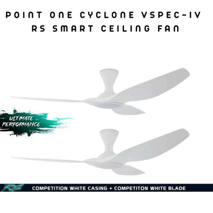 Point One Cyclone VSPEC-IV RS Smart Ceiling Fan 3 Blade (Installation Available)