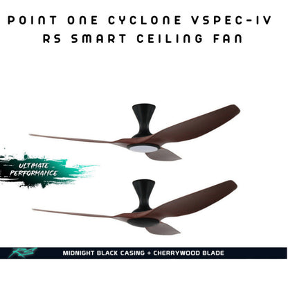 Point One Cyclone VSPEC-IV RS Smart Ceiling Fan 3 Blade (Installation Available)