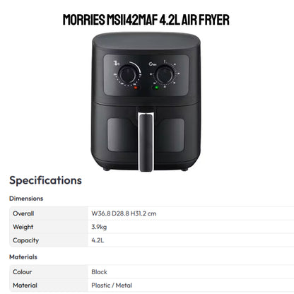 Morries MS1142MAF 4.2L Air Fryer