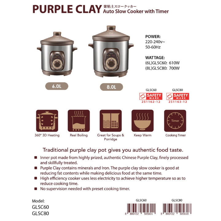 IONA AUTO SLOW COOKER ( GLSC60 & GLSC80)