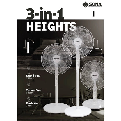 SONA 16” 3-in-1 Stand Fan SFS 6401