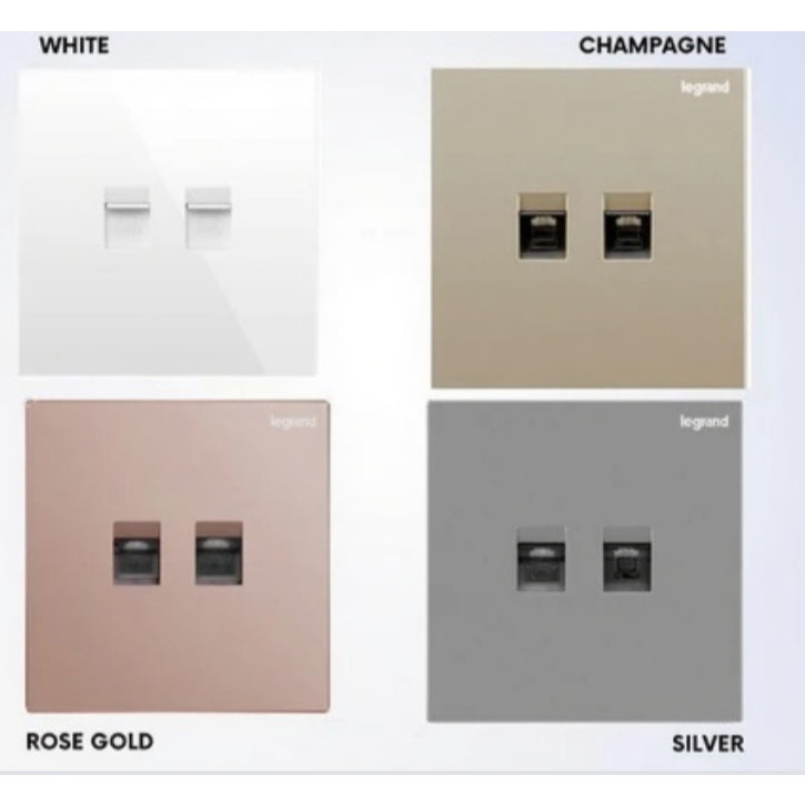 Legrand Galion Cat6 Single & Double Data Socket for Internet Network