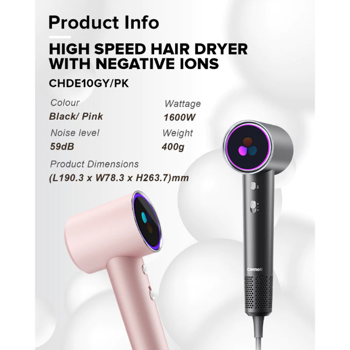 Cornell High Speed Hair Dryer with Negative Ions