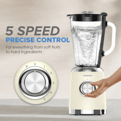 Cornell 1.5L Glass Jug Blender with Grinder High Speed Mixer