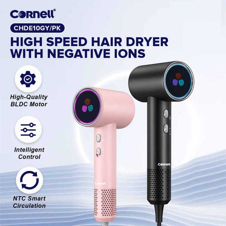 Cornell High Speed Hair Dryer with Negative Ions