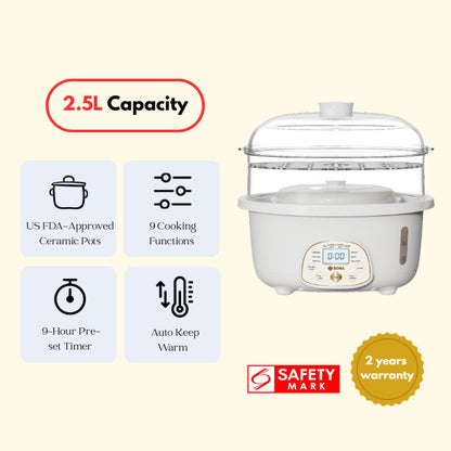 SONA 2.5L Digital Double Boiler SDB 1022