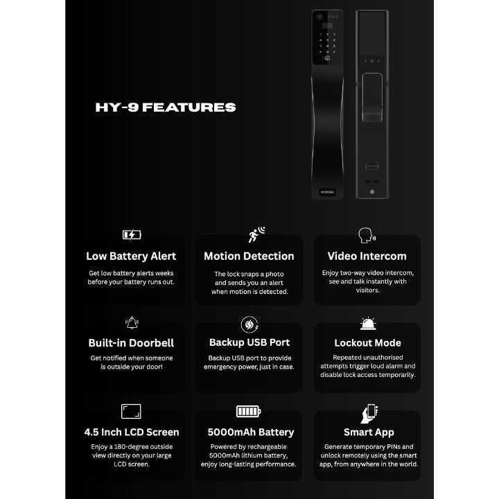 (Premium Quality) Hyundai HY-9 Digital Door Lock