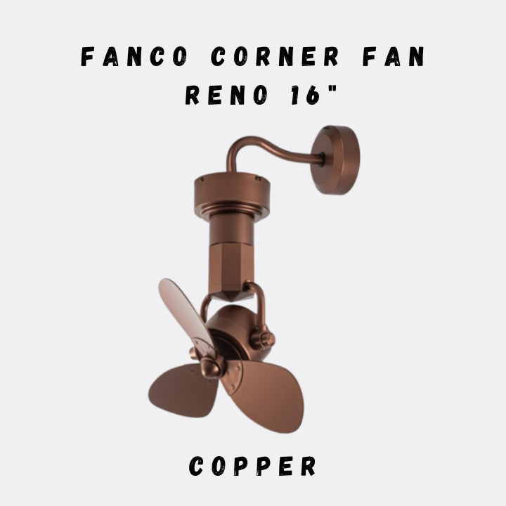 FANCO RENO 16" DC MOTOR CORNER FAN (Installation Service Please Contact Live Seller)