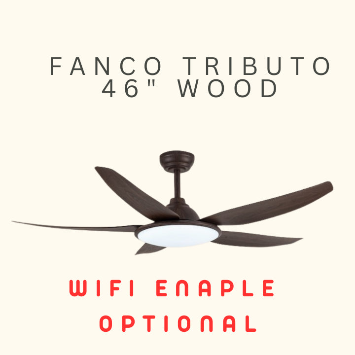 FANCO TRIBUTO 46" & 56"  DC MOTOR CEILING FAN (Installation Service Please Contact Live Seller)