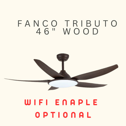 FANCO TRIBUTO 46" & 56"  DC MOTOR CEILING FAN (Installation Service Please Contact Live Seller)