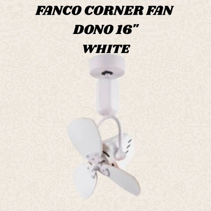 FANCO DONO 16" DC MOTOR CORNER FAN (Installation Service Please Contact Live Seller)