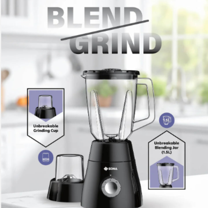 Sona 1.5L 2-In-1 Blender SB3033