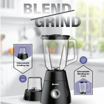 Sona 1.5L 2-In-1 Blender SB3033