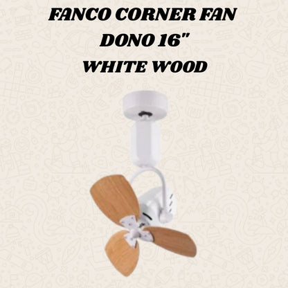 FANCO DONO 16" DC MOTOR CORNER FAN (Installation Service Please Contact Live Seller)