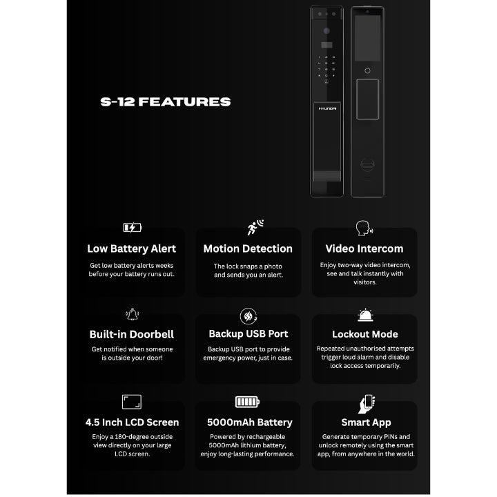 (Premium Quality) Hyundai S-12 Digital Door Lock