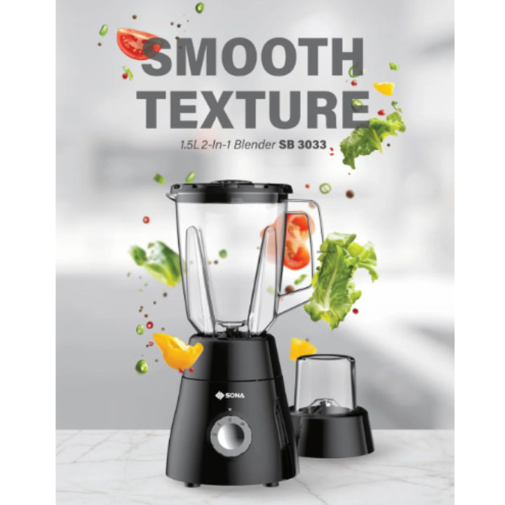 Sona 1.5L 2-In-1 Blender SB3033
