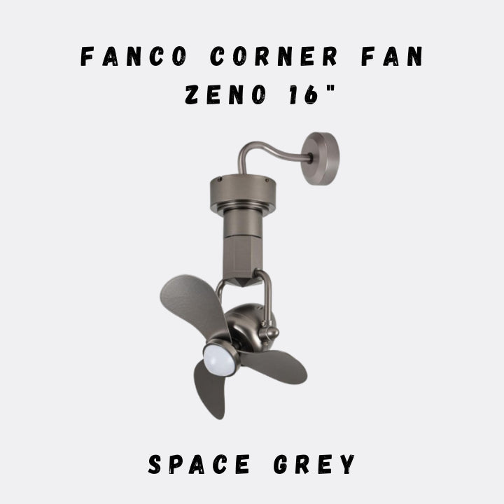 FANCO ZENO 16" DC MOTOR CORNER FAN (Installation Service Please Contact Live Seller)