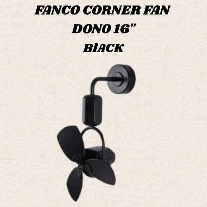 FANCO DONO 16" DC MOTOR CORNER FAN (Installation Service Please Contact Live Seller)