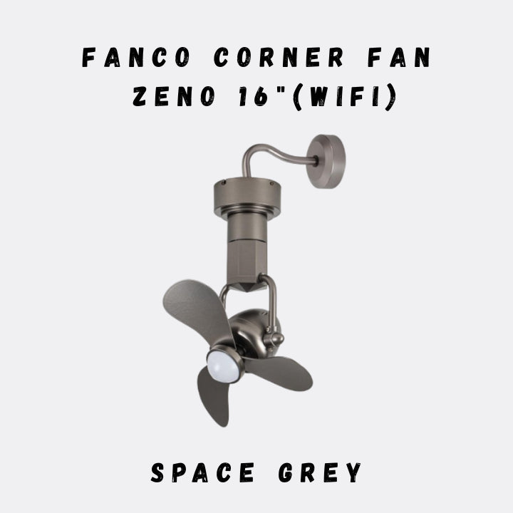 FANCO ZENO 16" DC MOTOR CORNER FAN (Installation Service Please Contact Live Seller)