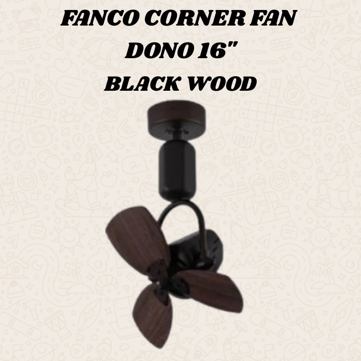 FANCO DONO 16" DC MOTOR CORNER FAN (Installation Service Please Contact Live Seller)