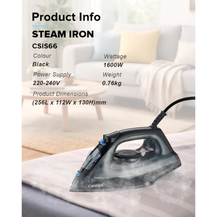Cornell 1600 Watt Large Steam Iron CSIS66