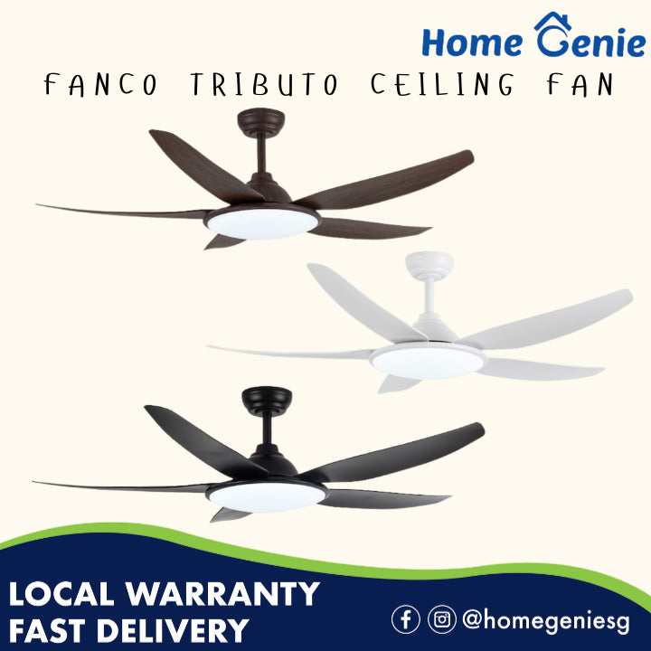 FANCO TRIBUTO 46" & 56"  DC MOTOR CEILING FAN (Installation Service Please Contact Live Seller)