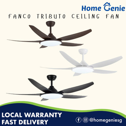 FANCO TRIBUTO 46" & 56"  DC MOTOR CEILING FAN (Installation Service Please Contact Live Seller)