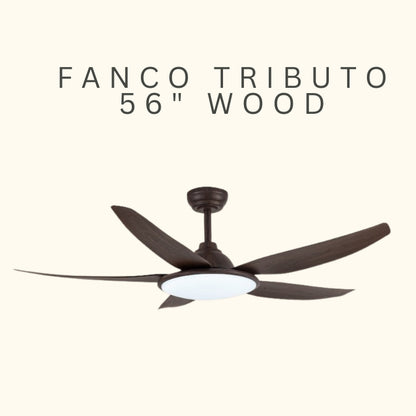 FANCO TRIBUTO 46" & 56"  DC MOTOR CEILING FAN (Installation Service Please Contact Live Seller)